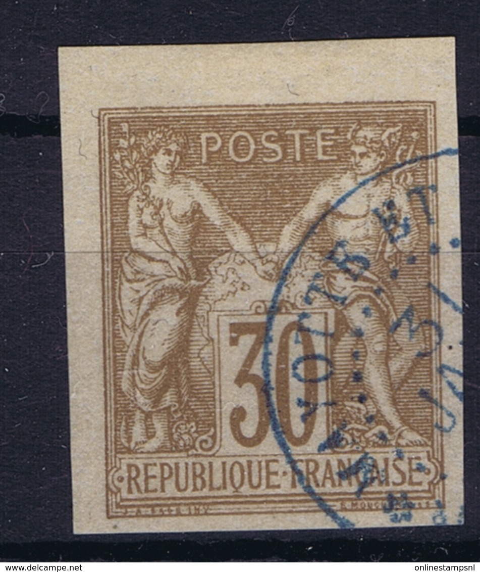 Colonies Francaises Yv 26 Cachet A Date Mayotte RRR  Signiert /signed/ Signé  Bleu - Sage