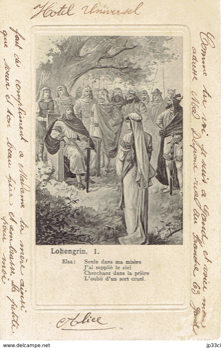 2 Belles Oblitérations Gand, 17/12/1902 Et Frameries, 18/12/1902 Sur CPA Précurseur - Autres & Non Classés