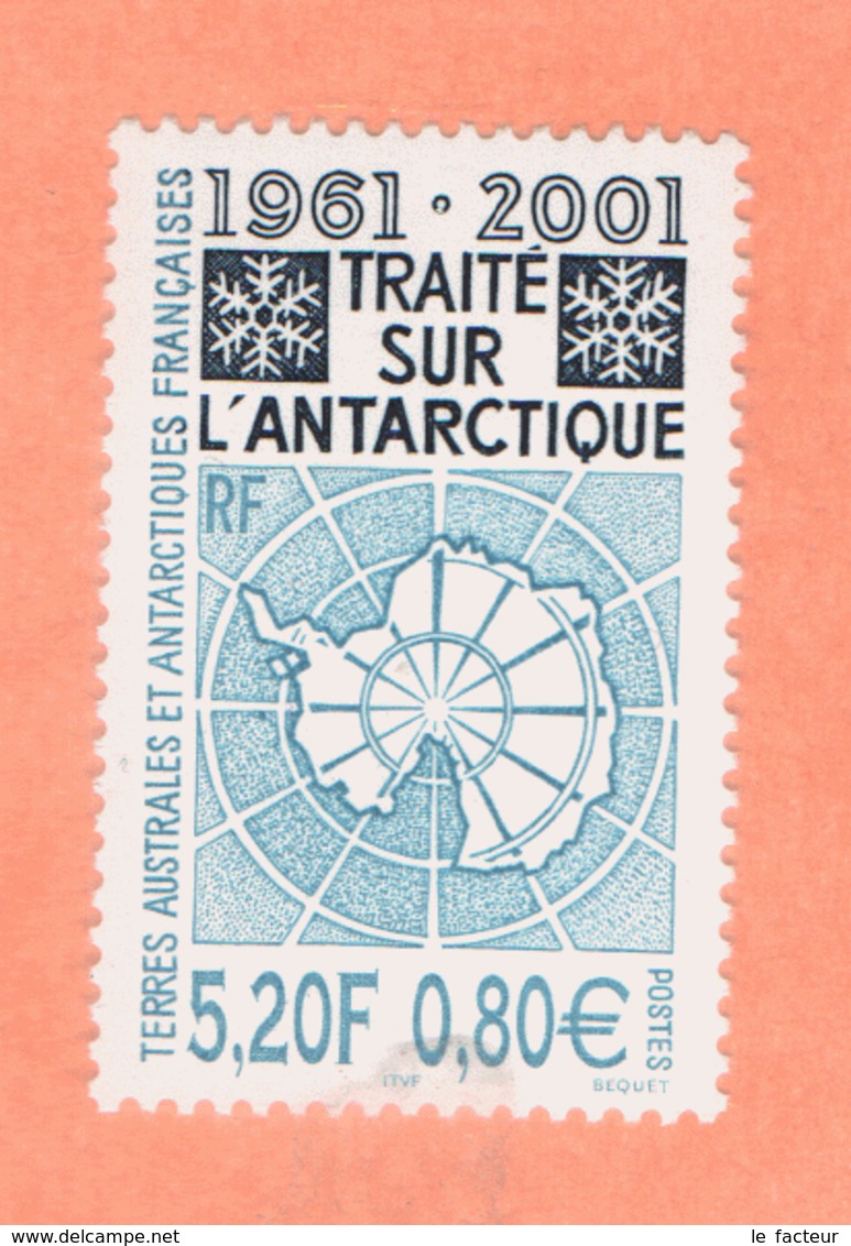 WP12L2 TAAF Terres Australes Antarctique FSAT ** 2001 Traité De L'Antarctique N - Poste Aérienne