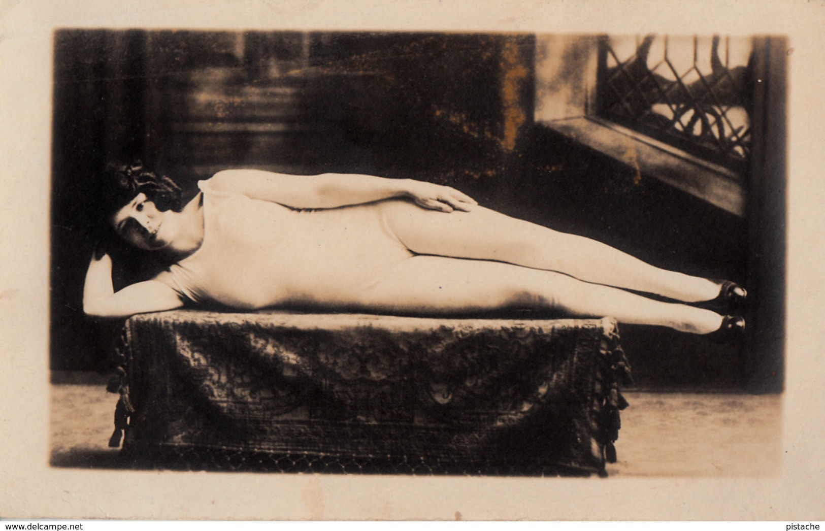 RPPC - B&W - Illusion Naked Nude Lady Woman - Unwritten - 2 Scans - Frauen