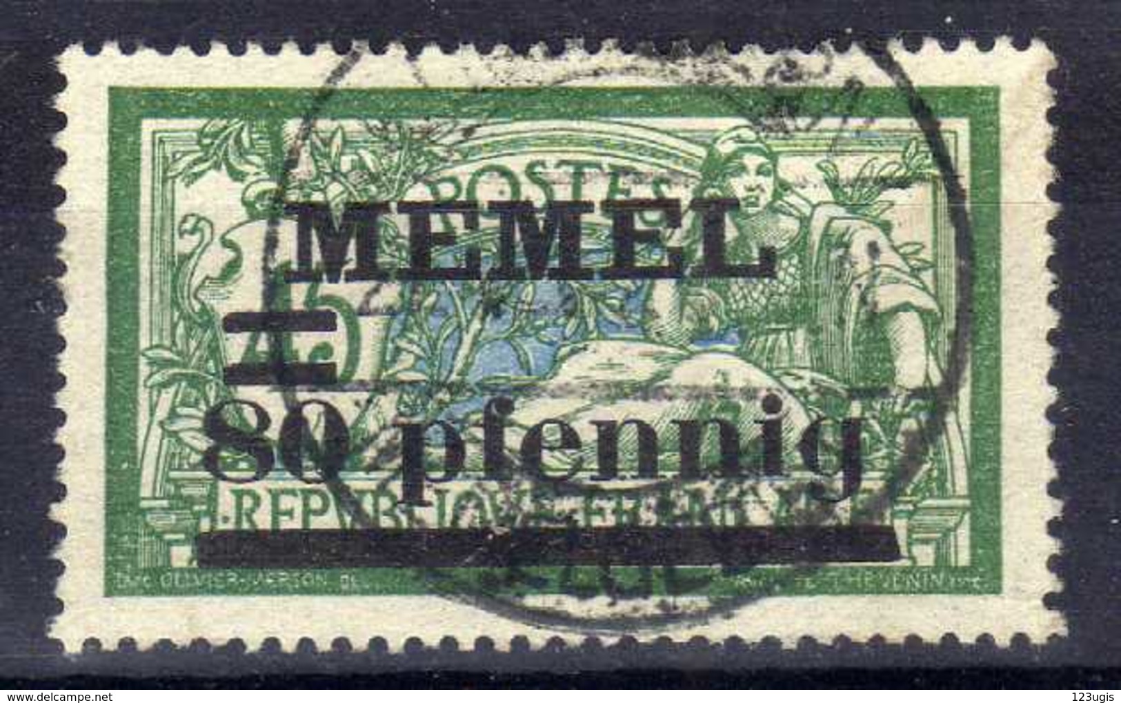 Memel (Klaipeda) 1920 Mi 25 Gestempelt [020619XXVII] - Memelgebiet 1923