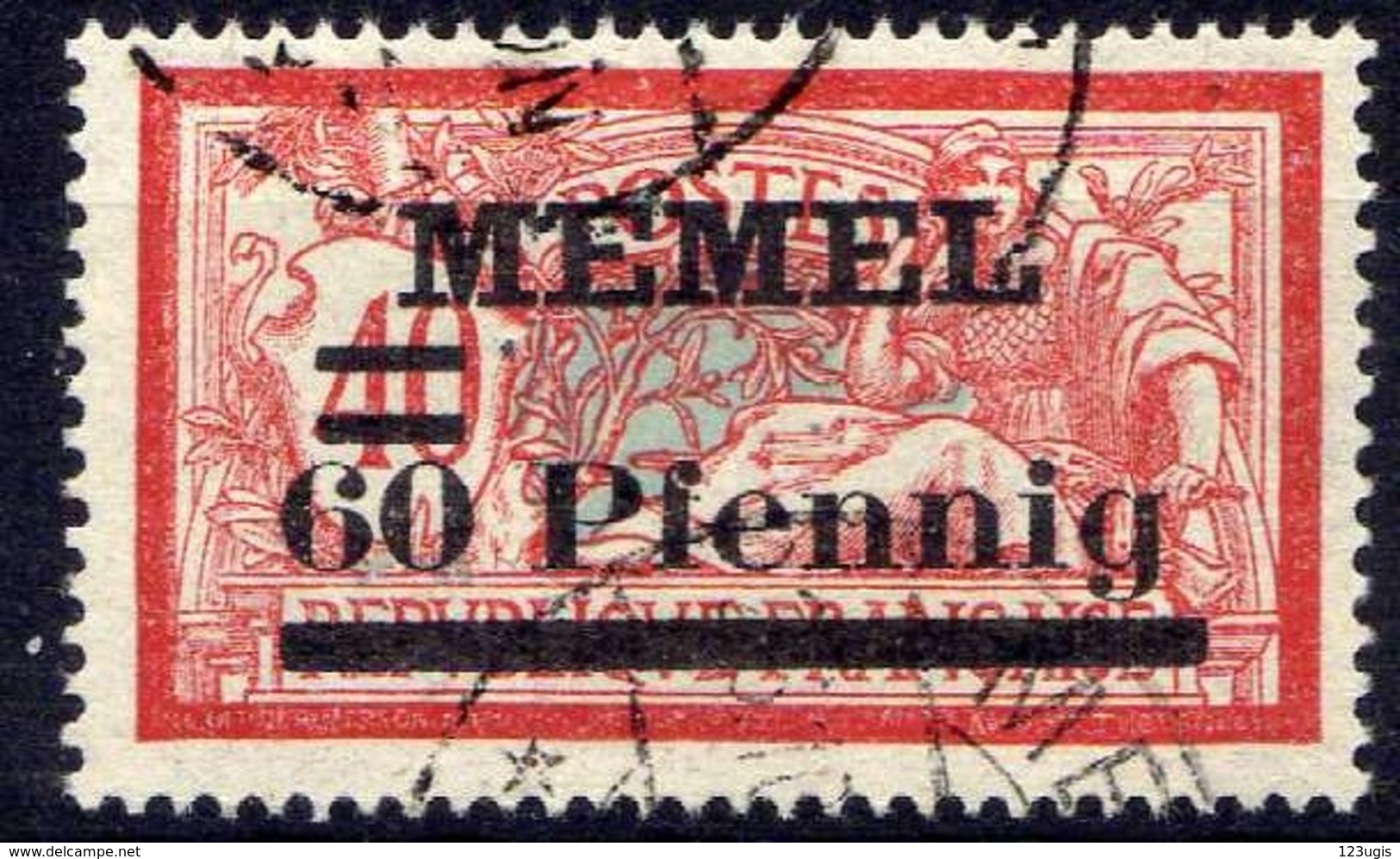 Memel (Klaipeda) 1921 Mi 36, Gestempelt [020619XXVII] - Memelgebiet 1923