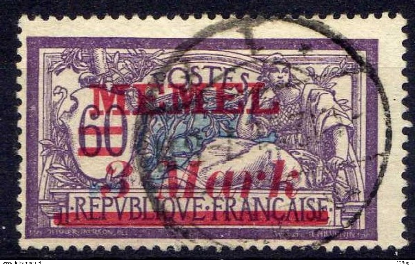 Memel (Klaipeda) 1921 Mi 37, Gestempelt [020619XXVII] - Memelgebiet 1923