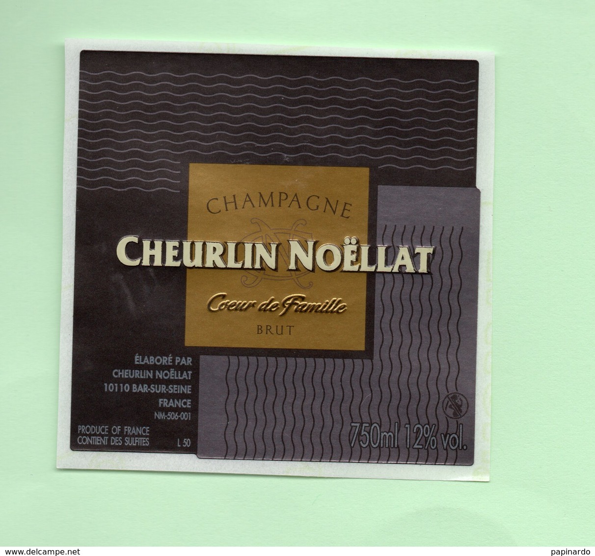 étiquette De Champagne  "   Cheurlin - Noellat - Champagne