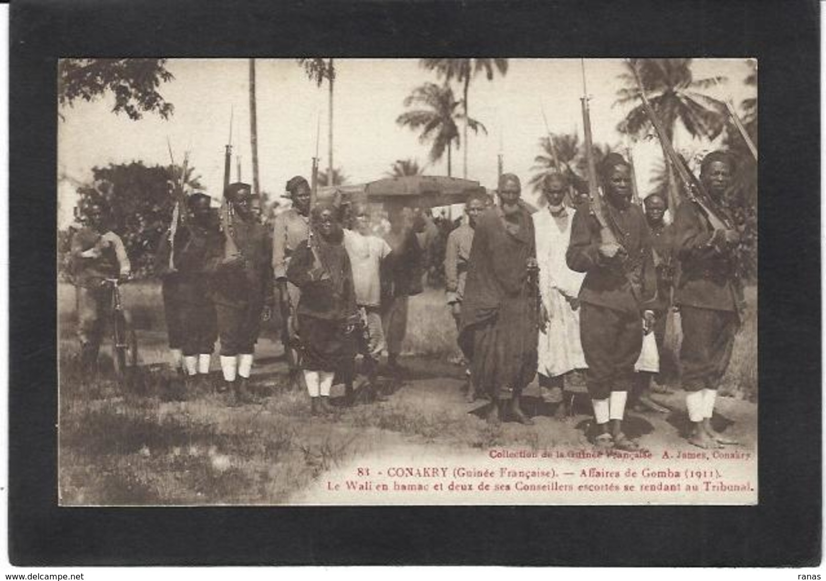 CPA Guinée Française CONAKRY Affaire De Gomba 1911 Non Circulé - Französisch-Guinea