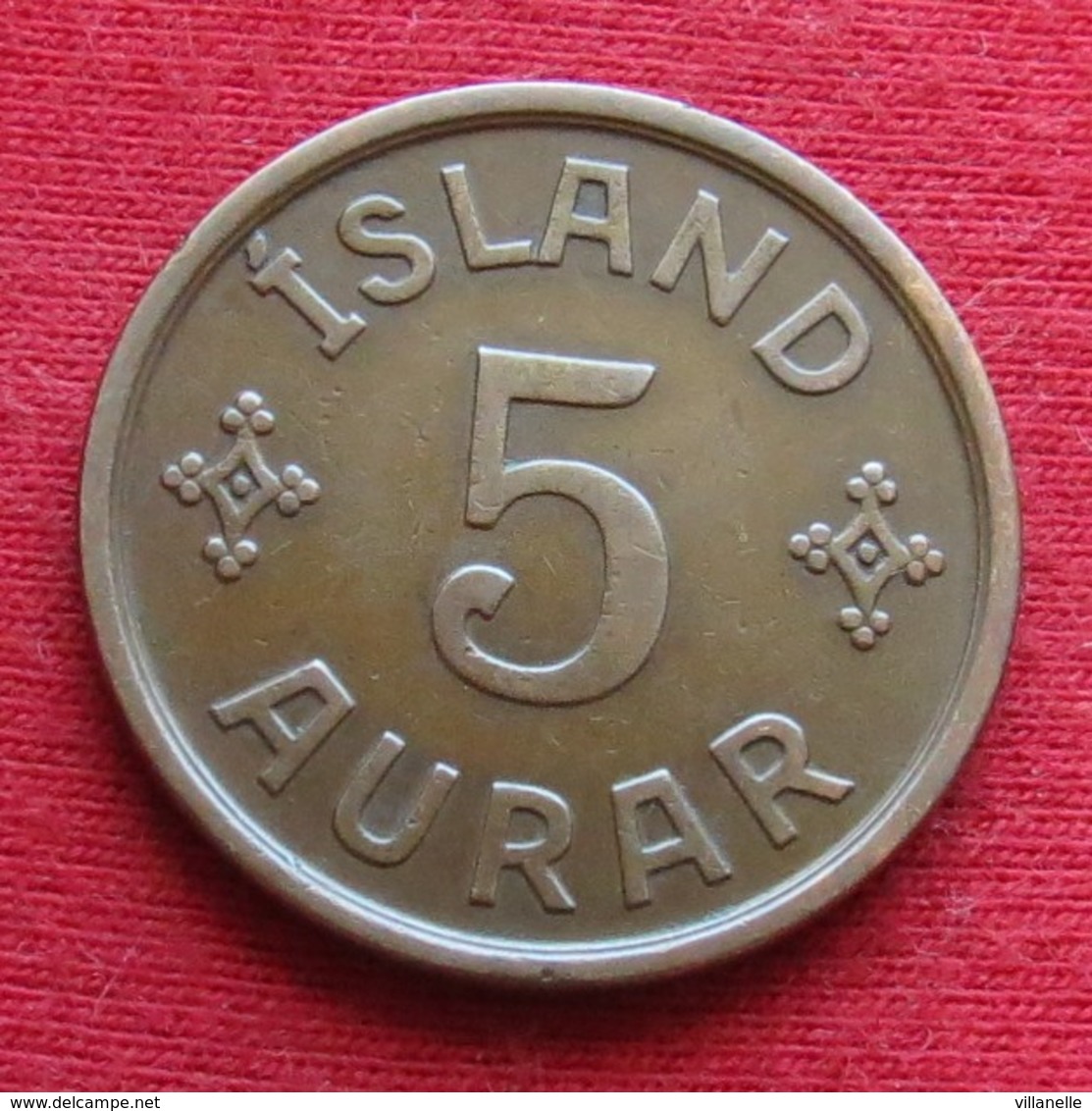 Iceland  5 Aurar 1926 KM# 7.1   Islandia Islande Island Ijsland - Iceland