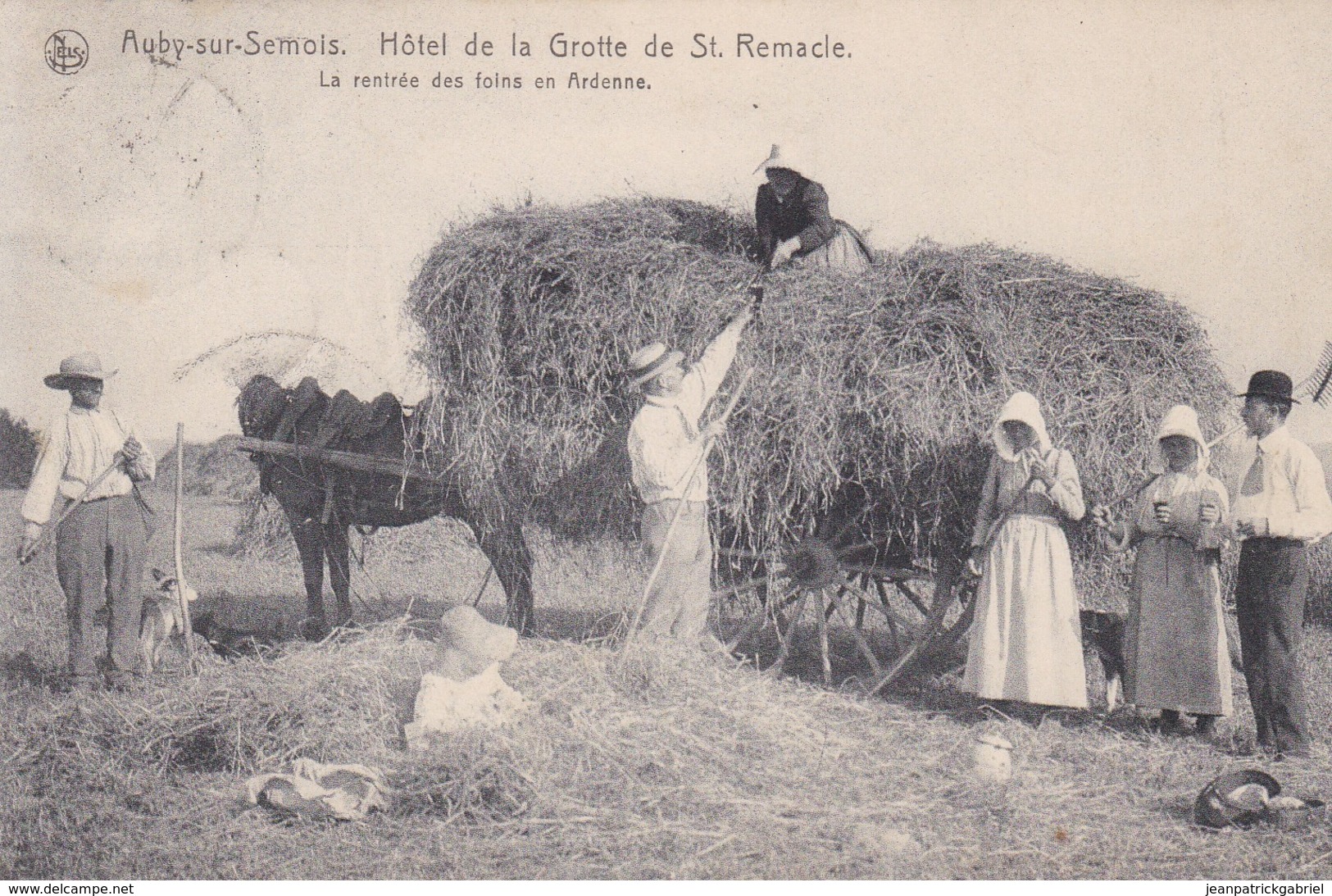 619 Auby Sur Semois Hotel De La Grotte De St Remacle La Rentree Des Foins En Ardenne - Autres & Non Classés