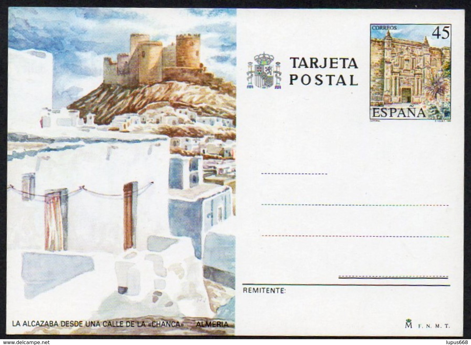 Spanien  Illustrierte Postkarte Ungebraucht/ Not Used ; Almeria - 1931-....