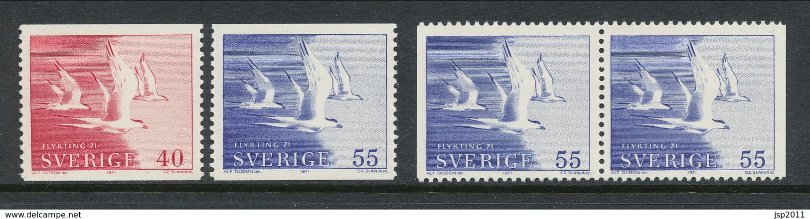 Sweden 1971 Facit # 723-724, Refugee 71, MNH (**) - Unused Stamps