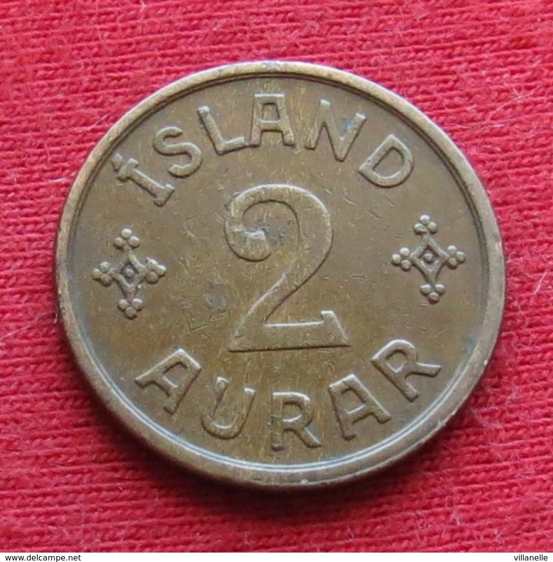 Iceland  2 Aurar 1938 KM# 6.1  Islandia Islande Island Ijsland - Iceland