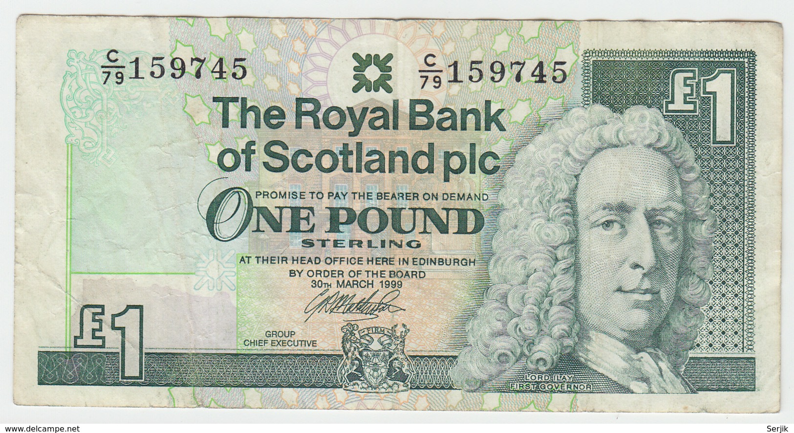 Scotland 1 Pound 1999 VF Banknote Pick 351d  351 D - 1 Pond