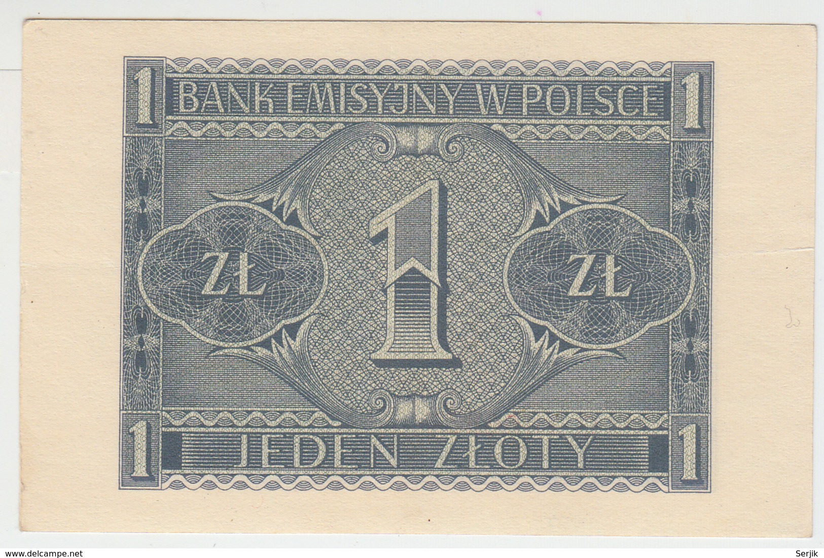 Poland 1 Zloty 1940 XF+ Pick 91 - Polonia