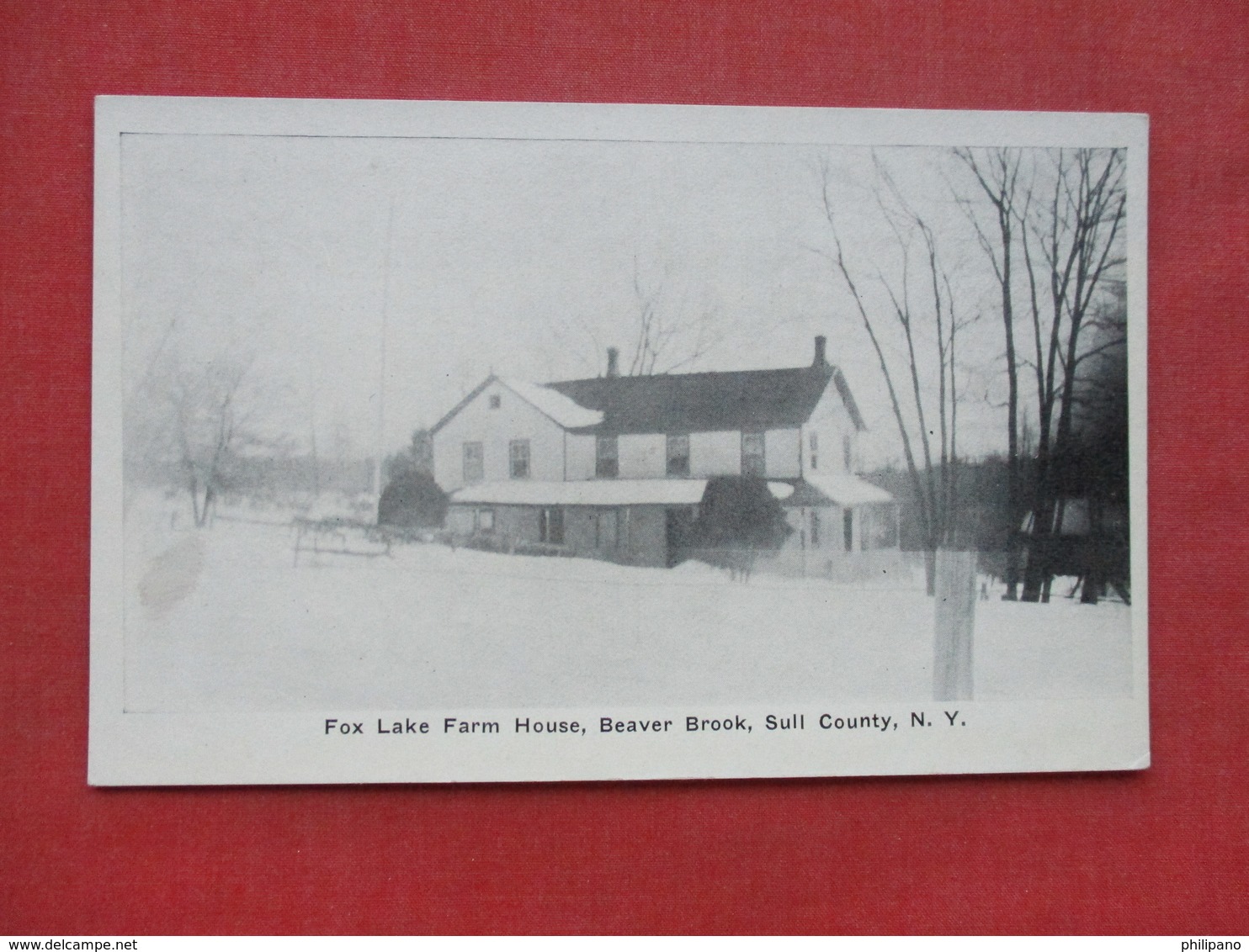 Fox Lake Farm House  Beaver Brook Sull County   - New York ------------------  --- Ref 3397 - Other & Unclassified