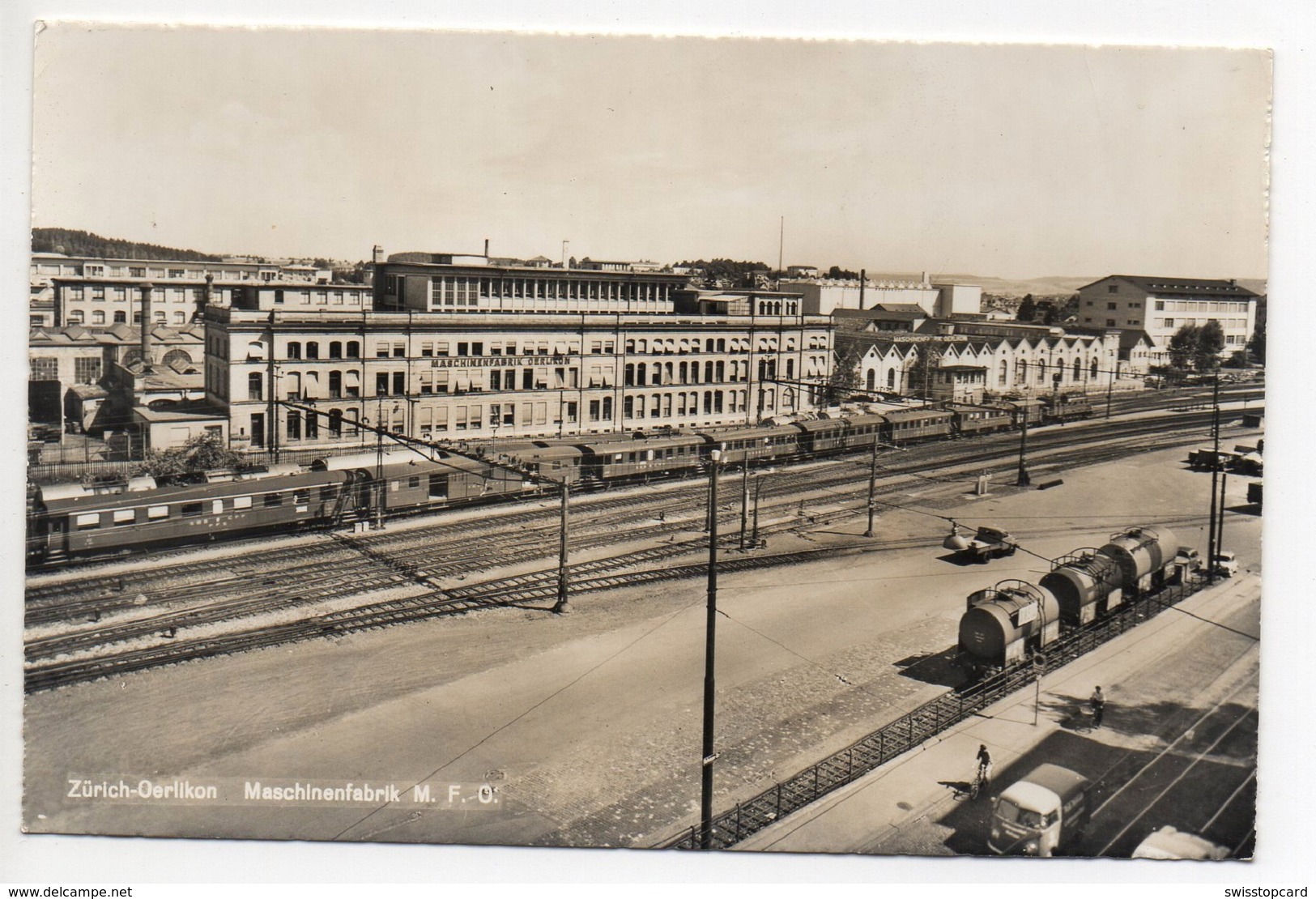 ZÜRICH-OERLIKON Maschinenfabrik M.F.O. Bahnhof Mit Bahn - Oerlikon