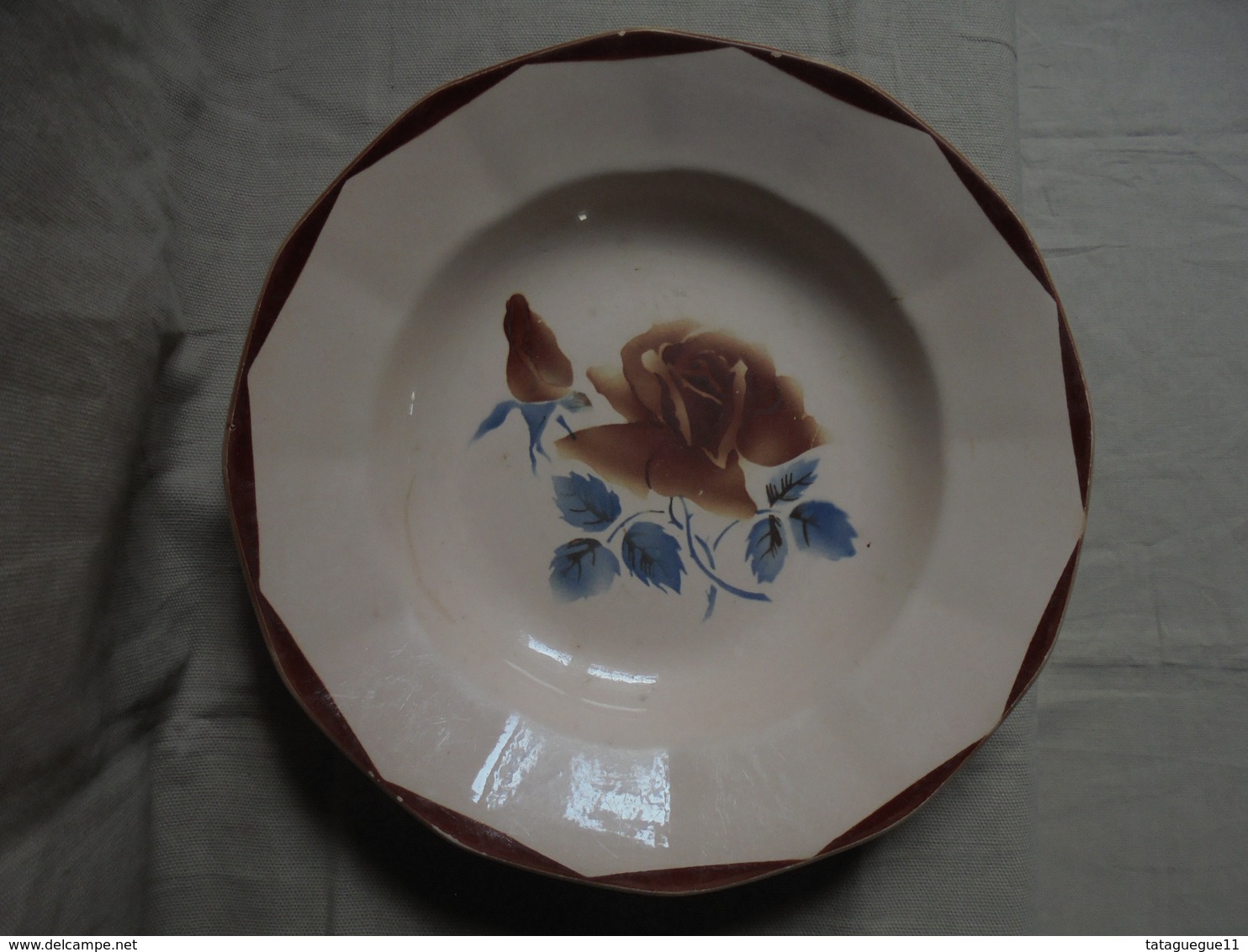 Ancien - Assiette Creuse "Digoin" France - Digoin (FRA)