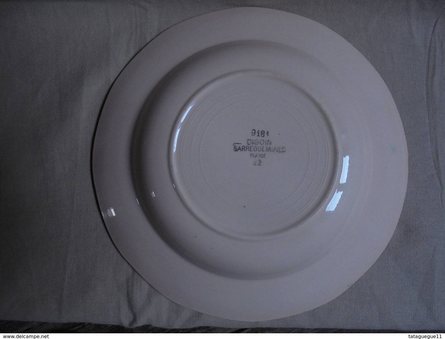 Ancien - Assiette Creuse "Digoin" France - Digoin (FRA)