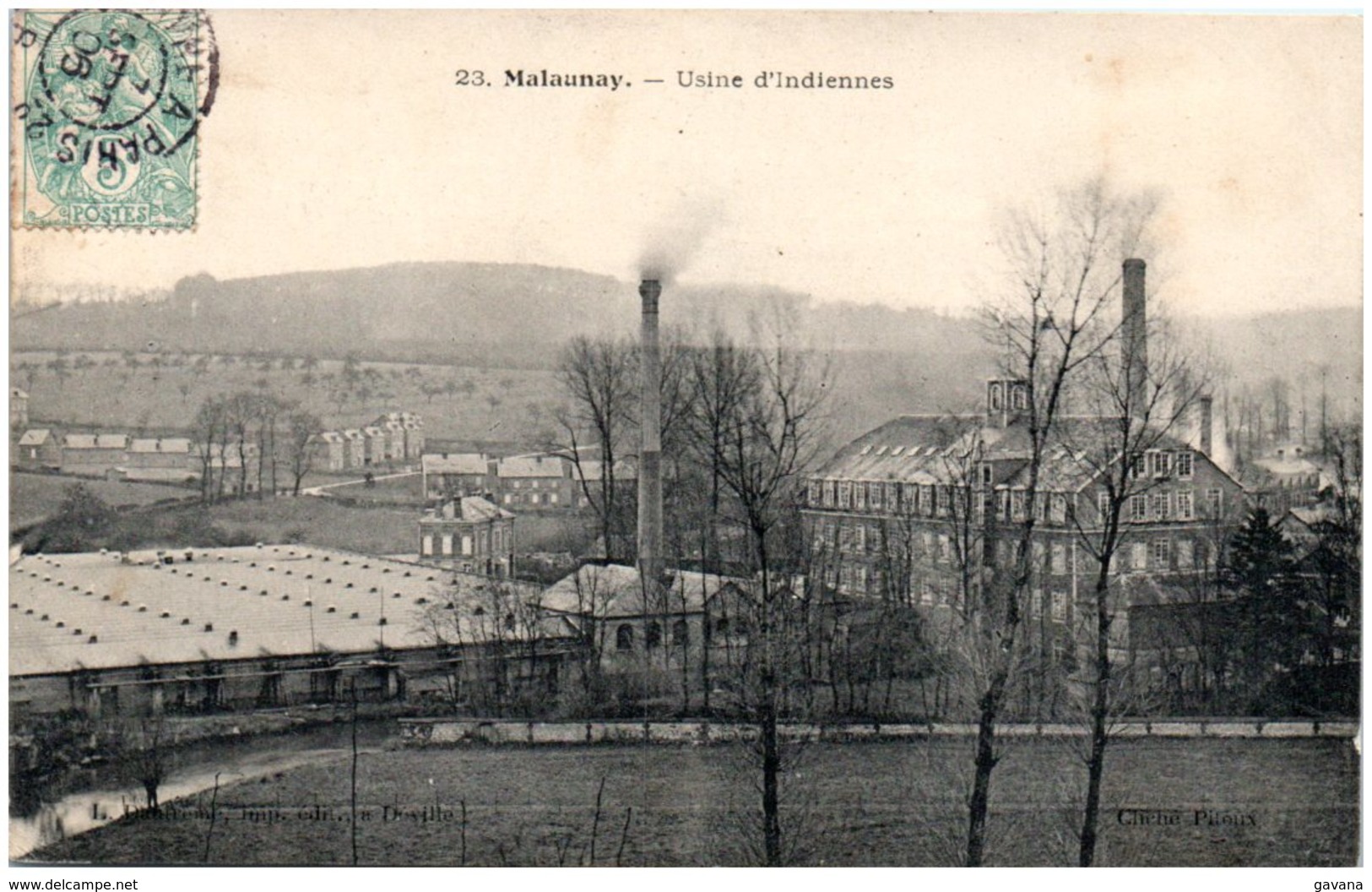 76 MALAUNAY - Usine D'indiennes - Autres & Non Classés