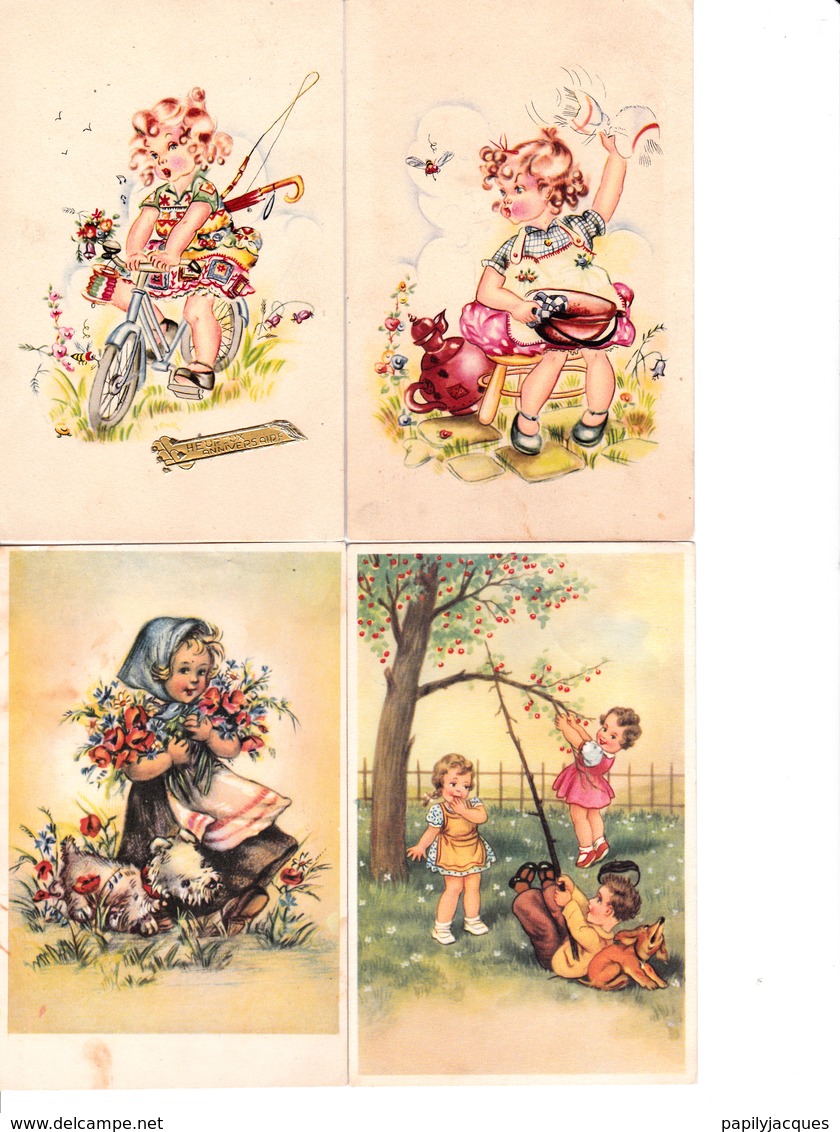 Cartes Postales.Enfants.Lot De 28 Cartes. - Scènes & Paysages