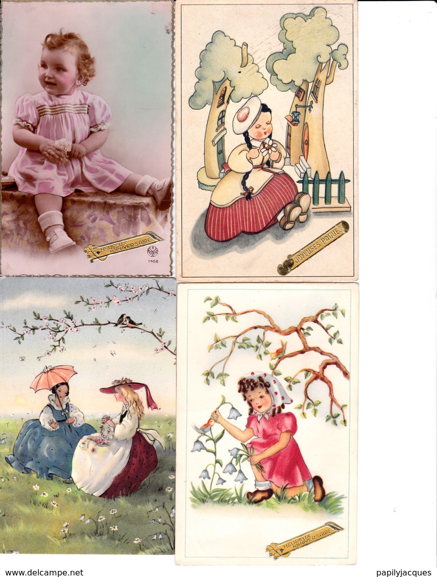 Cartes Postales.Enfants.Lot De 28 Cartes. - Scènes & Paysages