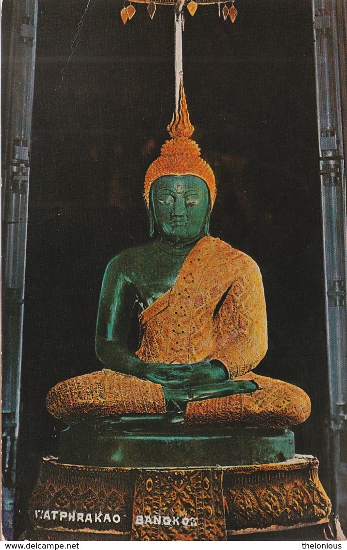 Cartolina Dalla Tailandia (Bangkok, Emerald Buddha) Per Segonzano 1968 (vedi Foto) - Tailandia