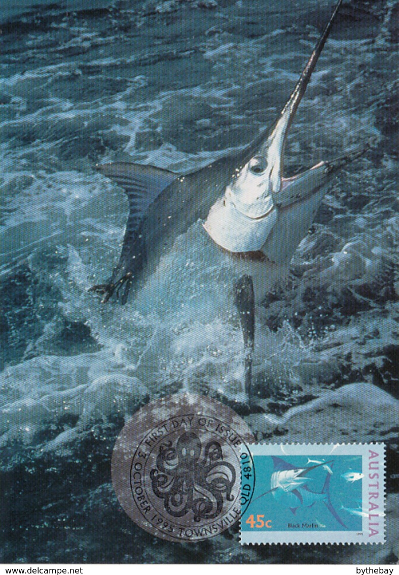 Australia 1995 Maxicard Sc 1462-1464 Sea Life The World Down Under - Cartoline Maximum