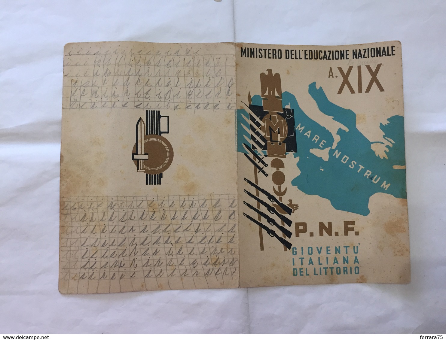 PAGELLA SCOLASTICA  VINCERE PNF GIL MONTELIBRETTI ROMA 1940/1941. - Diplomi E Pagelle