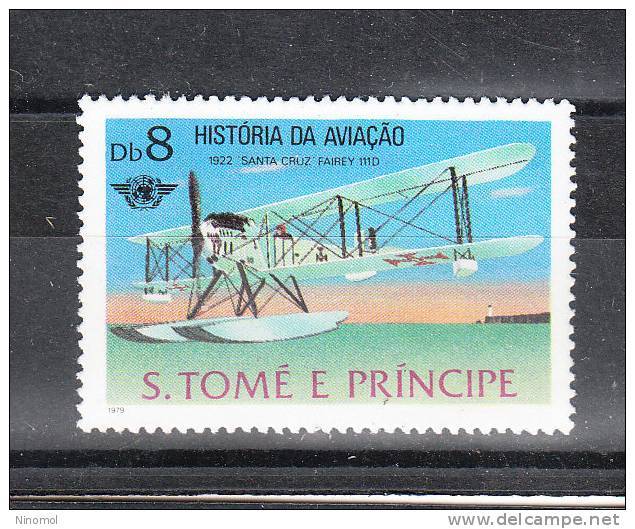 S. Tomè  & Prince   -   1980.  Idrovolante Del '22. History Of Aviation. Seaplane  Of  1922. MNH - Aerei