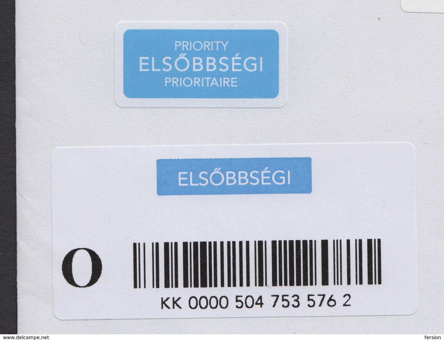 NEW REGISTERED PRIORITY Label Vignette / Old Franking - MAIL COVER LETTER 2019 Hungary ÉRD MAGLÓD Auchan - Brieven En Documenten