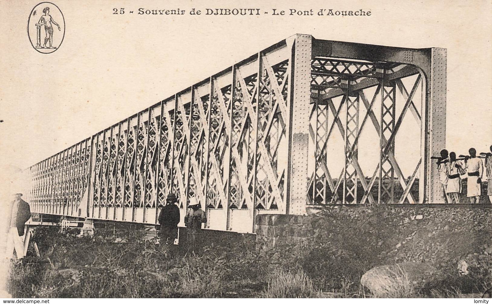 Djibouti Cpa Carte Souvenir De Djibouti Le Pont D' Aouache - Djibouti