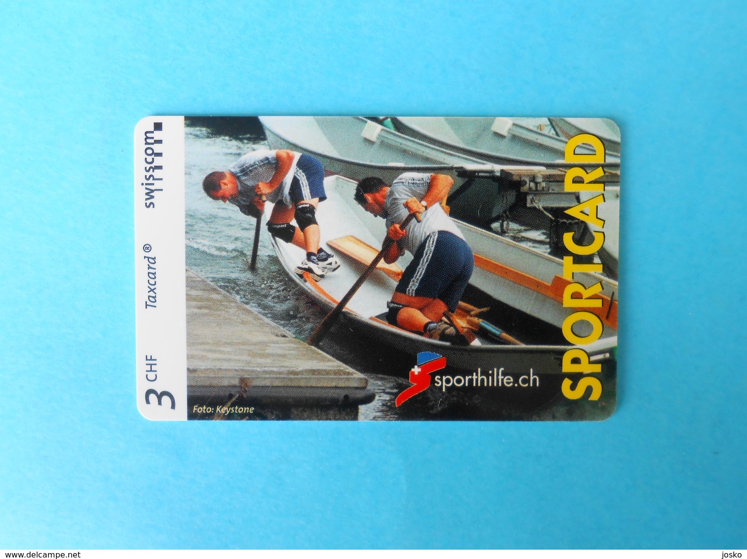 SPECIALTY .. SPORTCARD - Rowing Aviron Kayak Kayac Canu ?? - Switzerland Special Issue Card Without Chip * Sporthilfe.ch - Svizzera