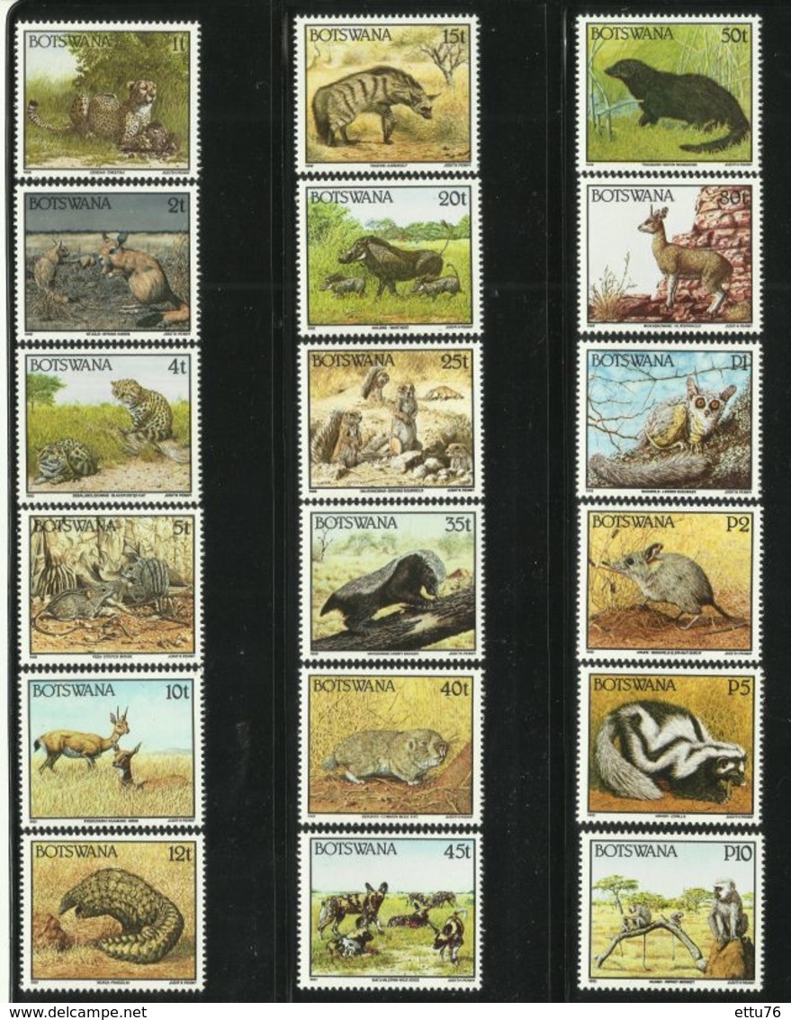 BOTSWANA  1992  ANIMALS   COMPLETE  SET  MNH - Autres & Non Classés