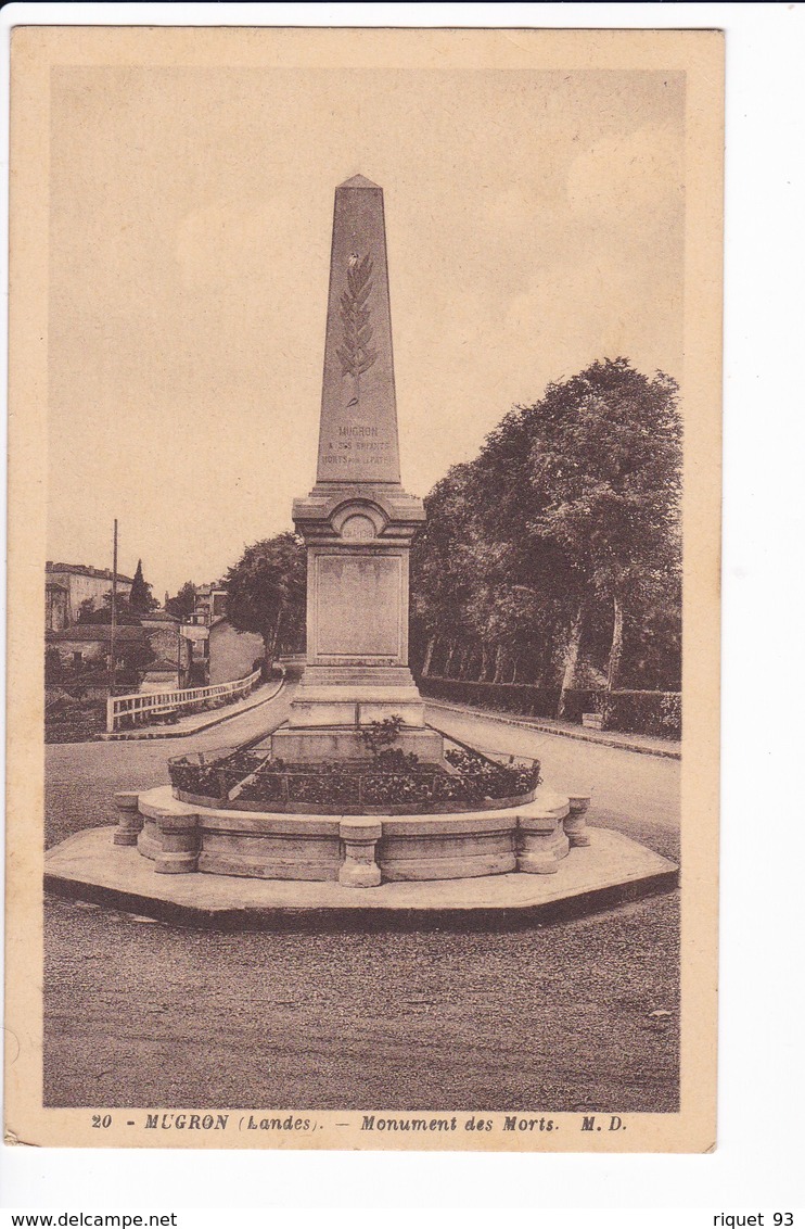 20 - MUGRON  - Monument Aux Morts - Other & Unclassified