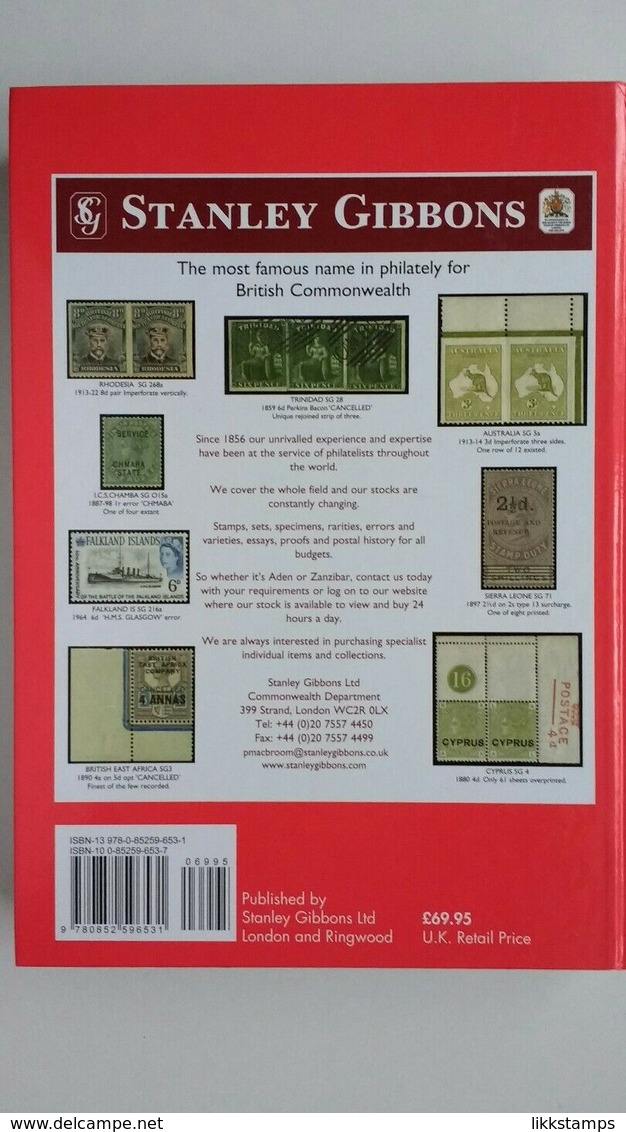 STANLEY GIBBONS COMMONWEALTH & EMPIRE 1840-1952 STAMP CATALOGUE 2008 EDITION ( USED ) - United Kingdom