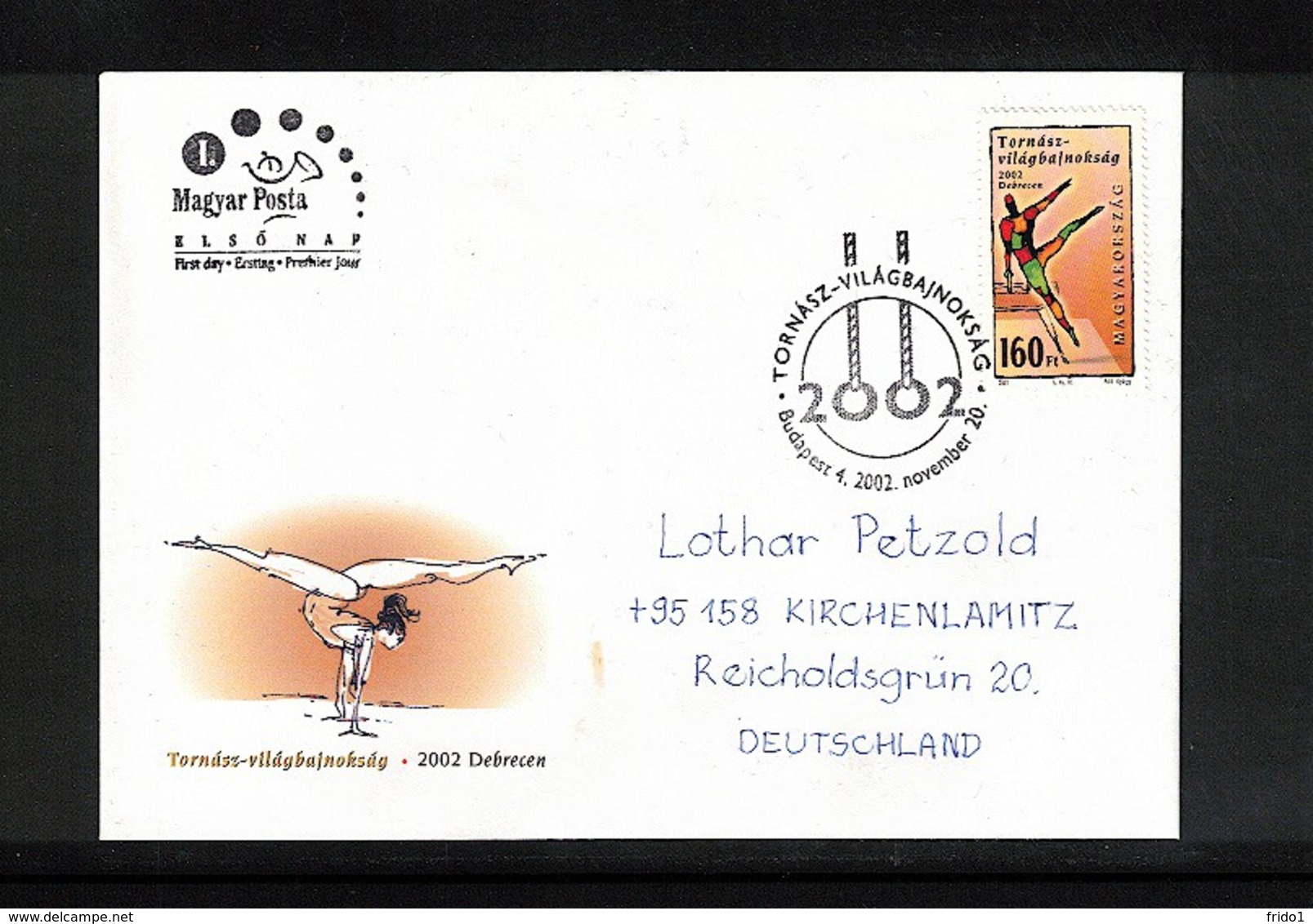 Hungary / Ungarn 2002 Gymnastics Interesting Cover - Gymnastics