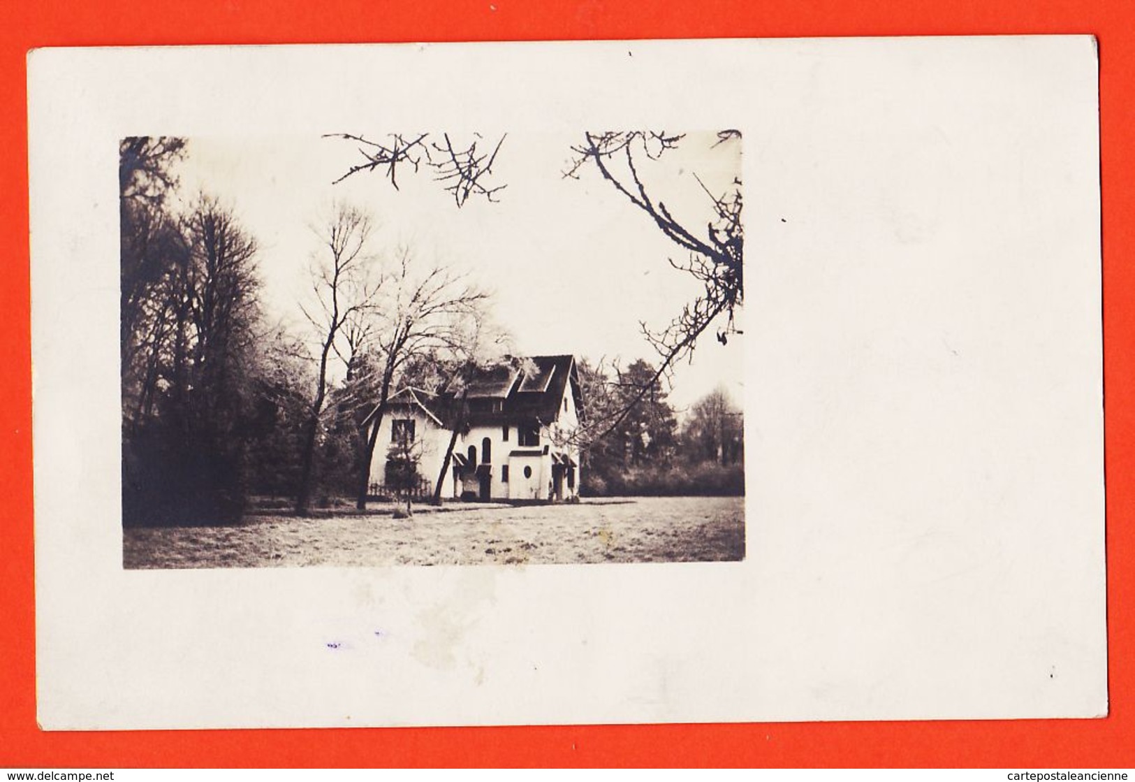 DIM061 Carte-Photo Maison Au Fond Des Bois  1920 DeElie HALEVEZ à BARBILLAT Inspecteur Principal Eaux Et Forets Langres - Photographie