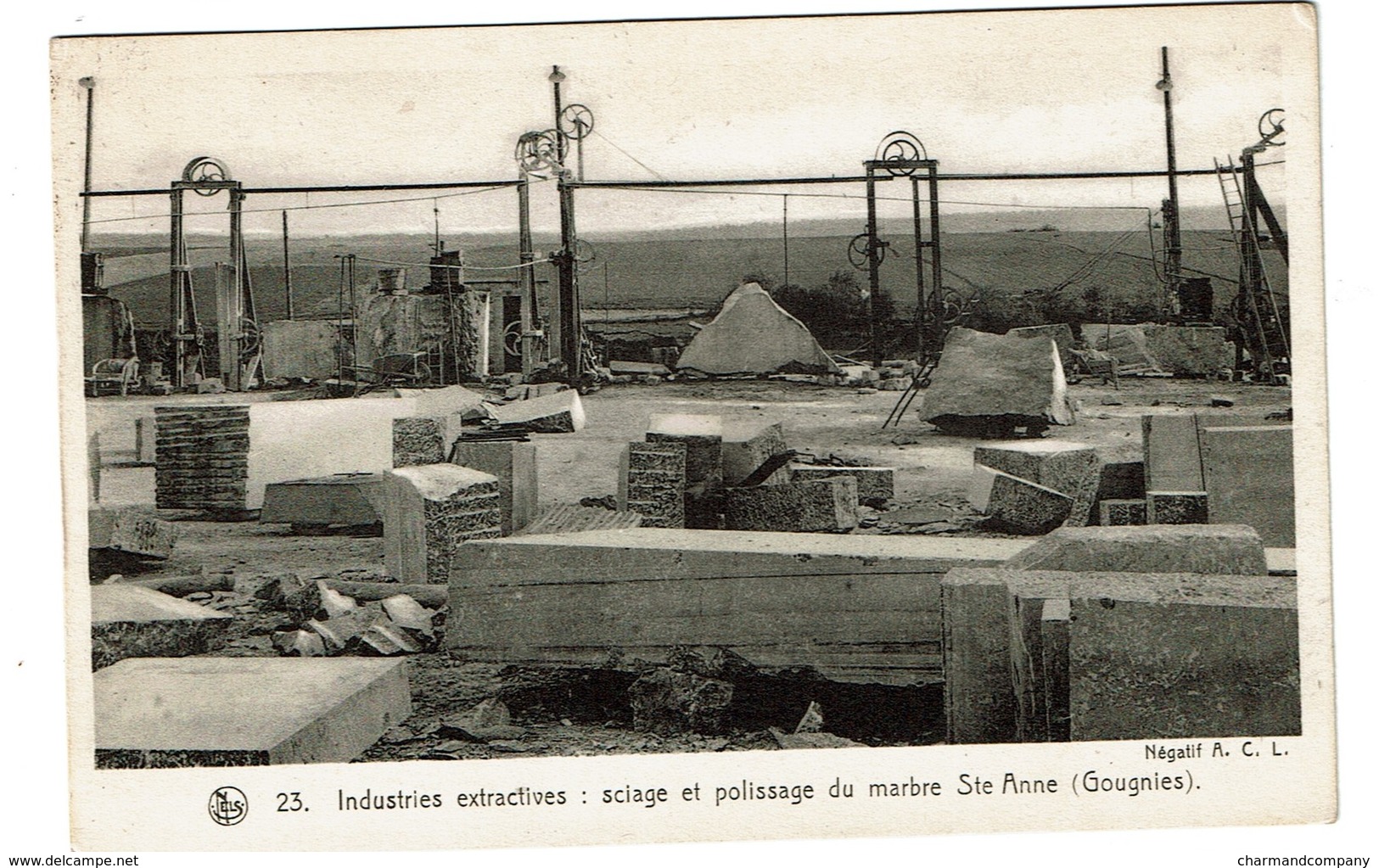 Sciage Et Polissage Du Marbre Ste Anne - Gougnies - Industries Extractives - Paysages Belges Condroz - 2 Scans - Gerpinnes