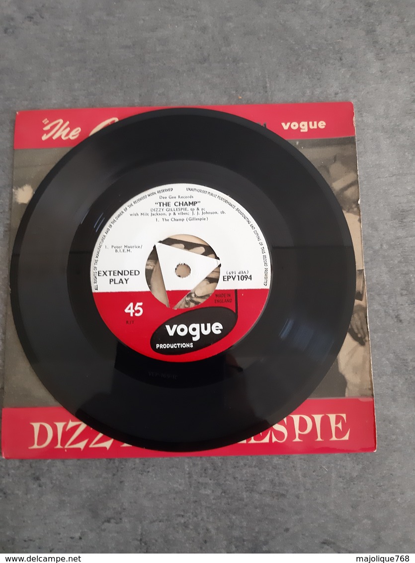 Disque De Dizzy Gillespie - The Champ - Vogue EPV 1094 - 1955 - - Jazz
