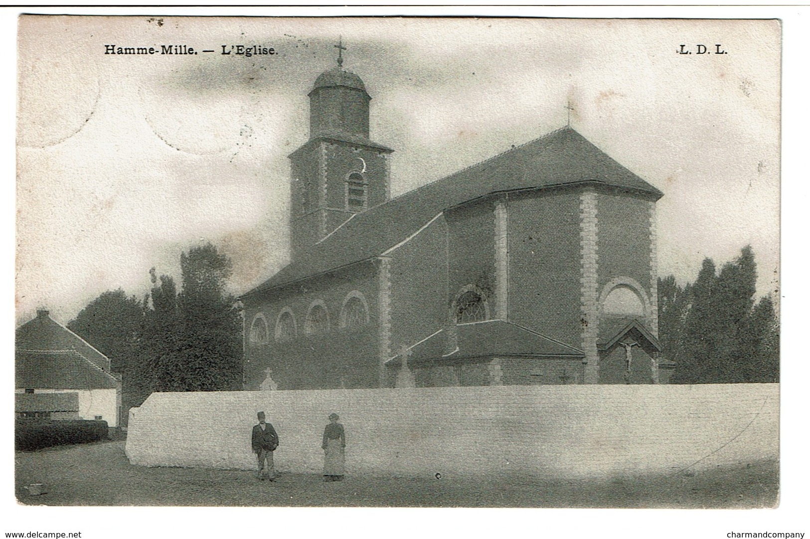 Hamme-Mille - L'Eglise - Circulée En 1905 - Edit. L.D.L. - 2 Scans - Beauvechain