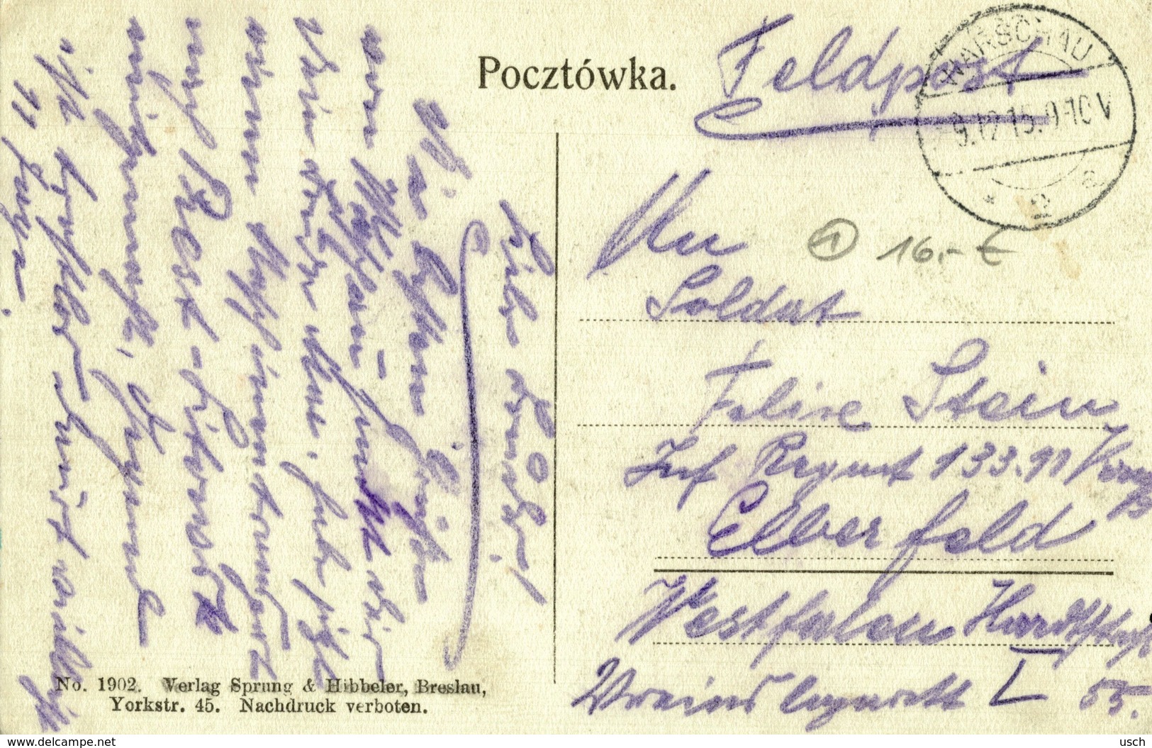 POLSKA - POLAND - CZOSTOCHOWA, II.-a Aleja, Well Animated - 1915 - Polen