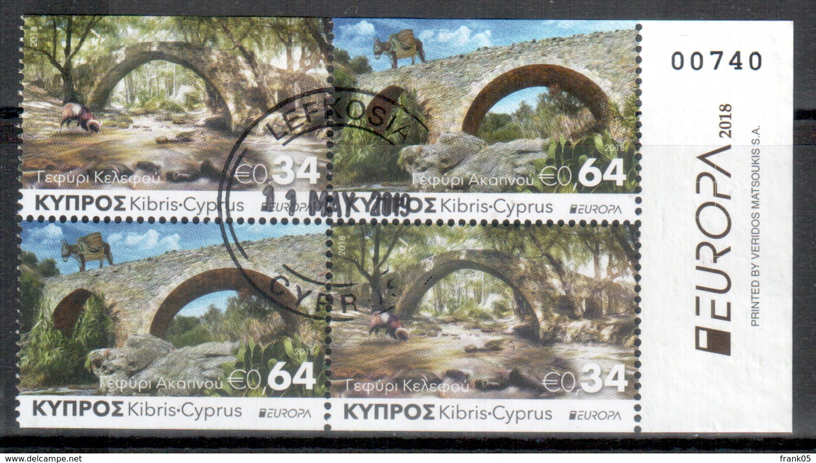 Zypern / Cyprus / Chypre 2018 Heftblatt/from Booklet EUROPA Gestempelt/used - 2018