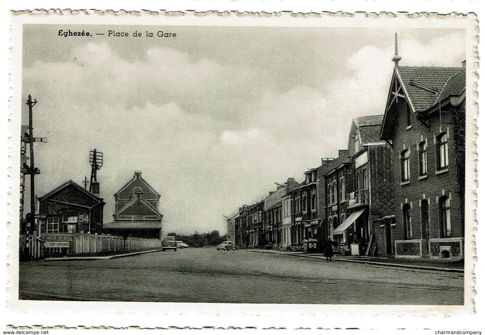 Eghezée - Place De La Gare - Edit. Daussogne-Duchenne - 2 Scans - Eghezée