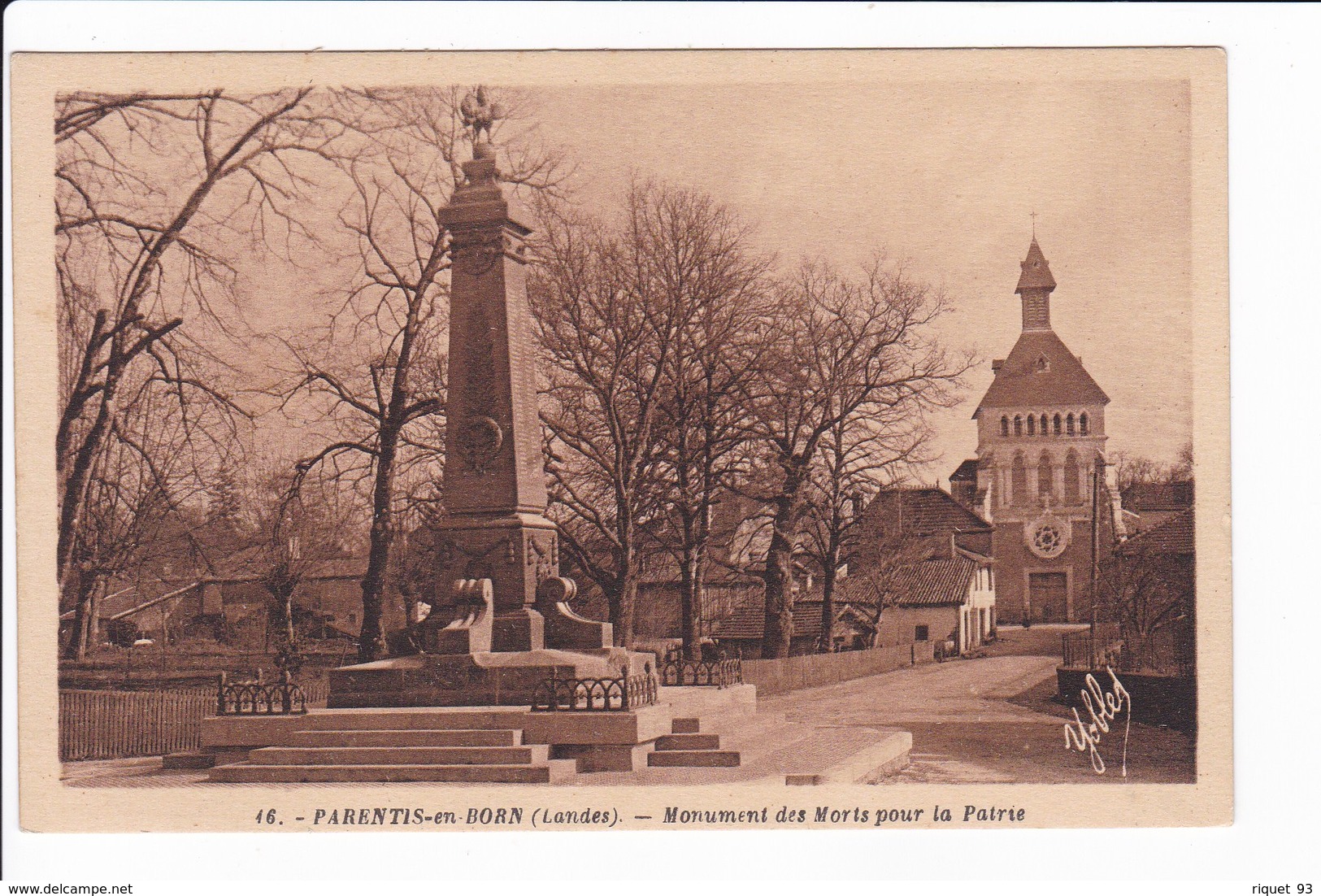 16 - PARENTIS-en-BORN - Monument Des Morts Pour La Patrie - Other & Unclassified