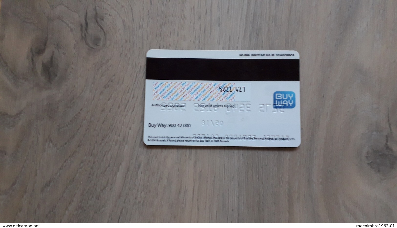 MEC.62 / BELGIQUE BELGIE / CREDIT CARD / MASTERCARD / BUY WAY / - N°503 - Geldkarten (Ablauf Min. 10 Jahre)