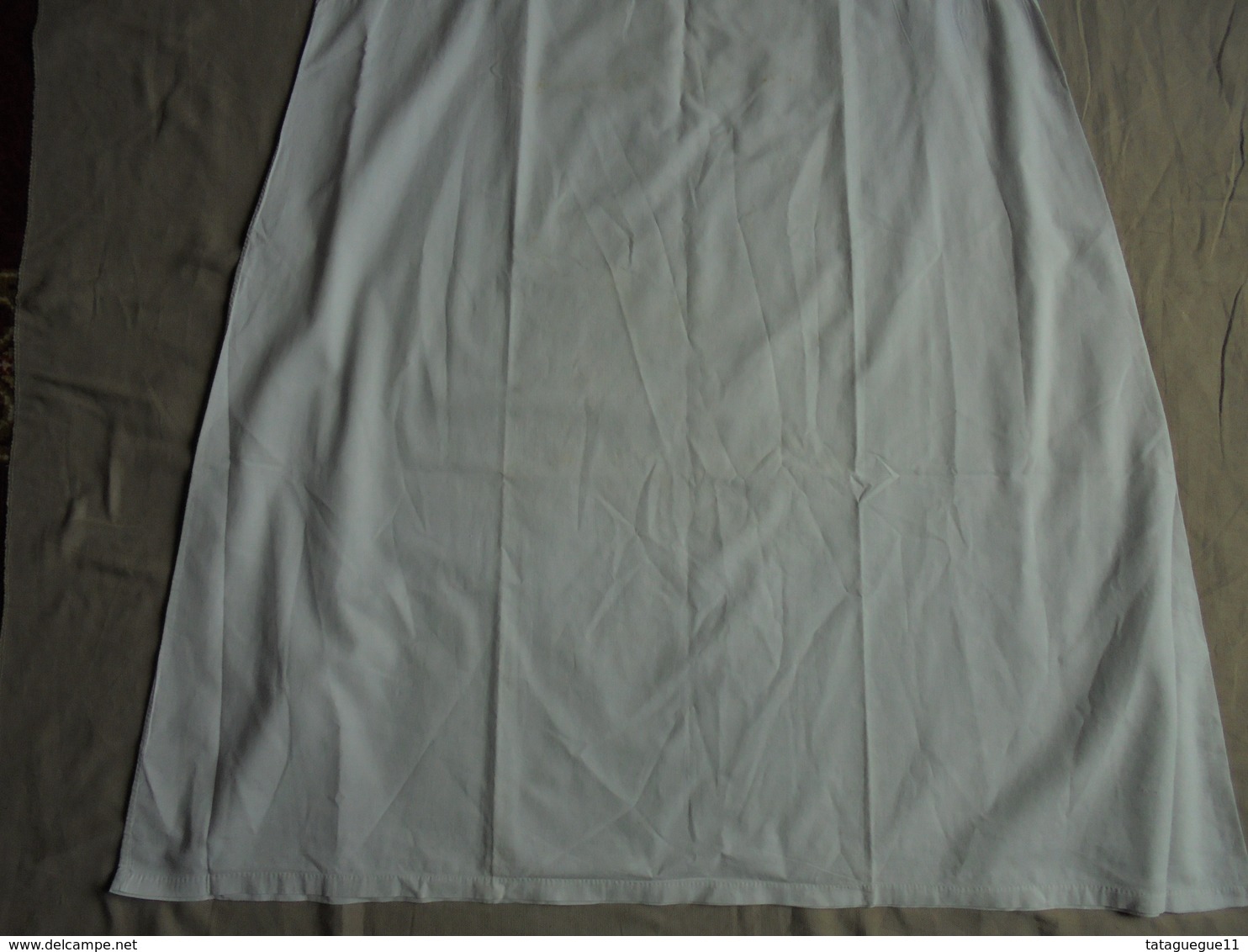 Ancien - Combinaison/chemise à bretelles en coton pour femme Années 40/50