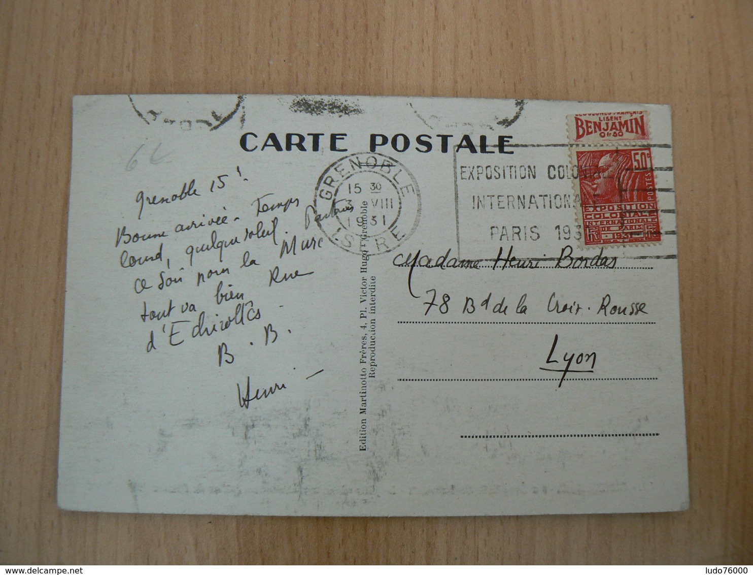 CP41/  N° 272 BANDE PUB SUR CARTE POSTALE - Collections