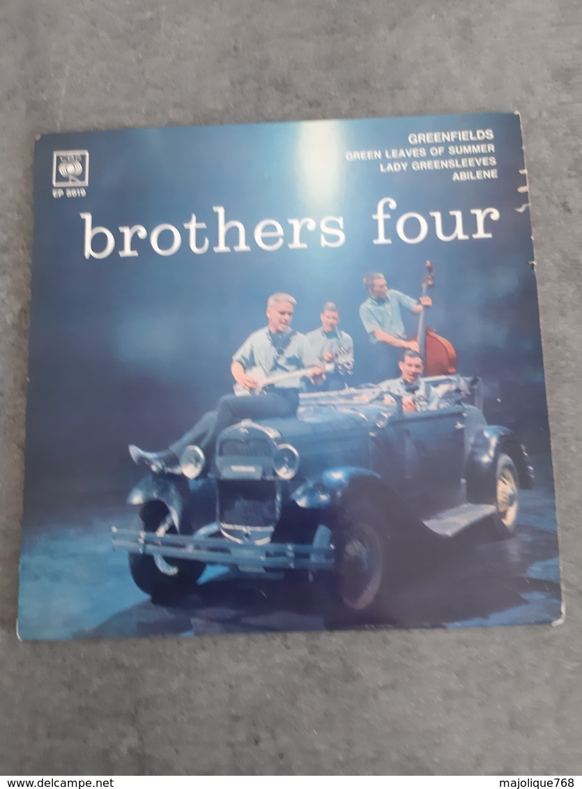 Disque - Brothers Four - Greenfields - CBS EP 5619 - 1960 - Country Y Folk