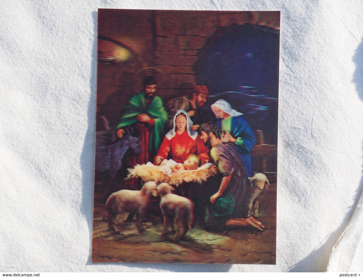 3d 3 D Lenticular Stereo Postcard Christmas Toppan Japan 1977    A 193 - Stereoskopie