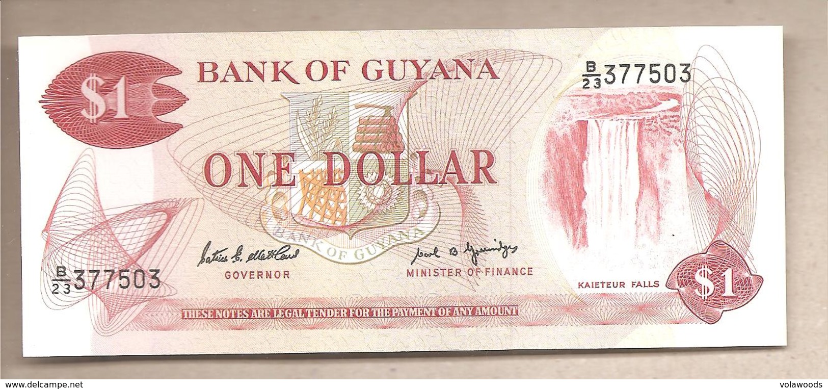 Guyana - Banconota Non Circolata Da 1 Dollaro P-21f - 1989 - Guyana
