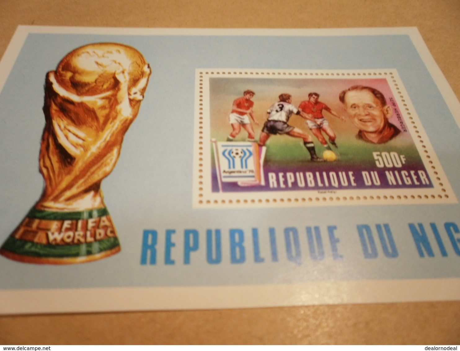 Miniature Sheet 1978 Football World Cup Niger Argentina - Niger (1960-...)