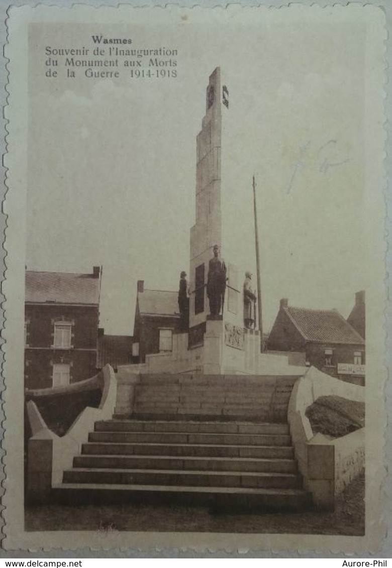Wasmes Souvenir De L'inauguration Du Monument Aux Morts De La Guerre 1914-1918 - Colfontaine